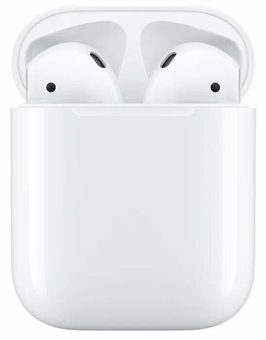 Беспроводные наушники Apple AirPods 2 с зарядным футляром MV7N2 Lightning белый