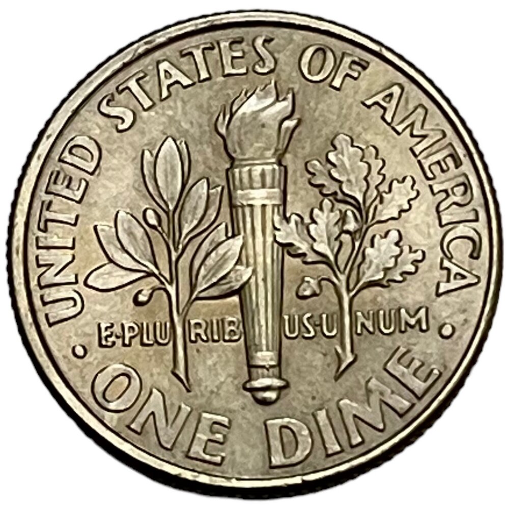 США 10 центов (1 дайм) 2003 г. (Dime, Рузвельт) (P)
