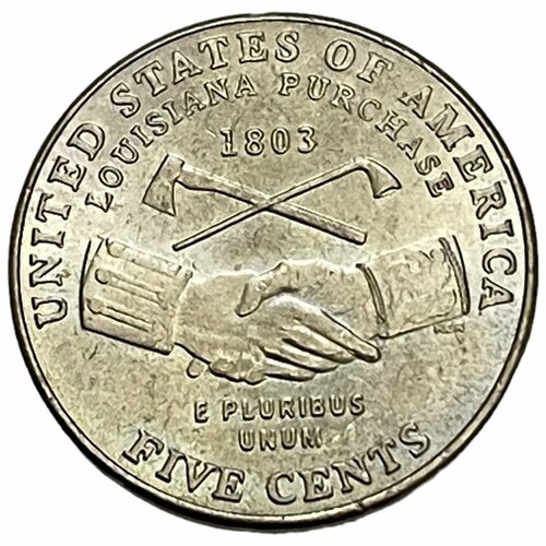 США 5 центов 2004 г. (200 лет экспедиции Льюиса и Кларка - Приобретение Луизианы) (D)