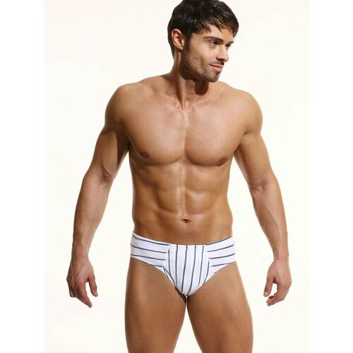 фото Трусы jolidon, размер l, белый с голубым