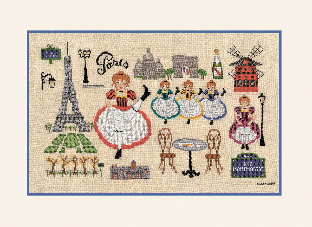 Набор для вышивания BONJOUR PARIS Привет Париж le boheur des dames 1139