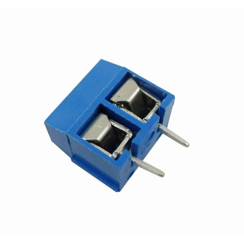 7 штук, Клемма винтовая KF301-2P на печатную плату Синий kf301 2p 3p 4p 5mm screw wire terminal block kf301 2p kf301 3 4p pitch 5 0mm straight pin spliceable plug in pcb cable connector