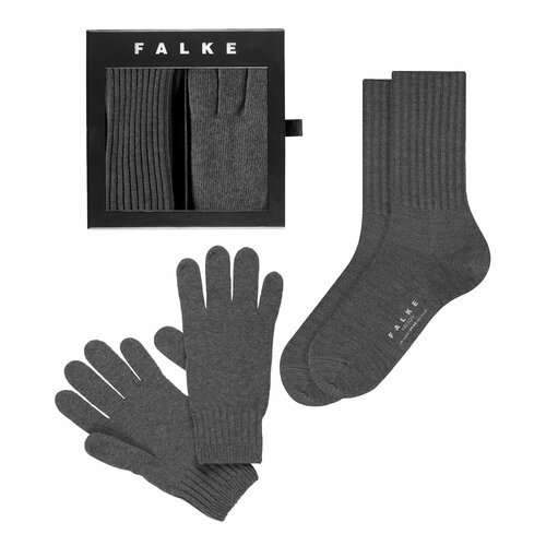 Перчатки Falke, размер 39-42, серый носки falke socke nelson темно серый