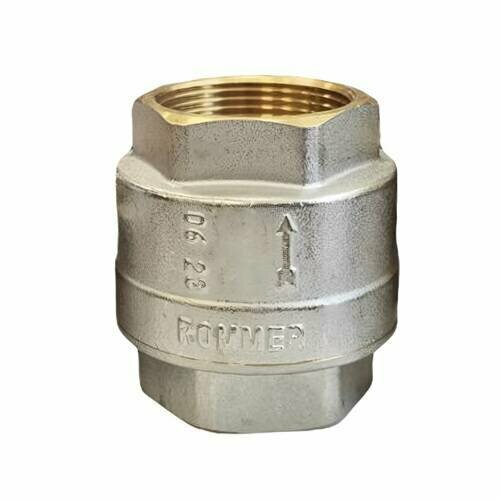 Клапан обратный ROMMER RVC-0002 - 3/4 (ВР/ВР, PN40, Tmax 90°C, с пластиковым седлом)