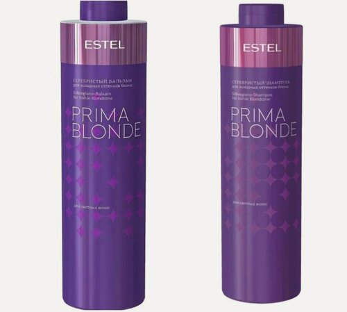 Изображение товара Набор ESTEL PRIMA BLOND для холодных оттенков блонд ( шампунь 1000 мл + бальзам 1000 мл)