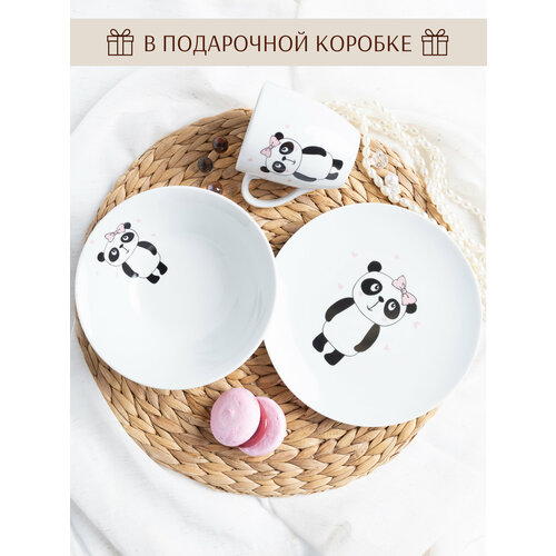 Детский набор посуды Панда