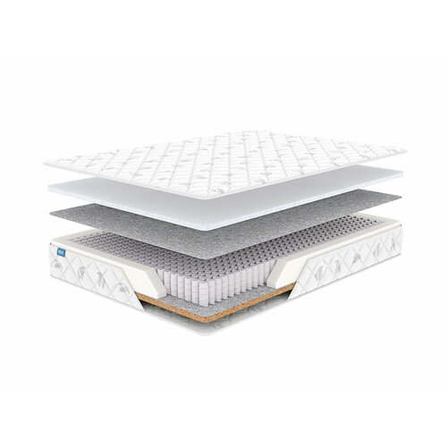 Матрас Dimax Оптима 500 Мидл Хард 75х215 белый, бежевый