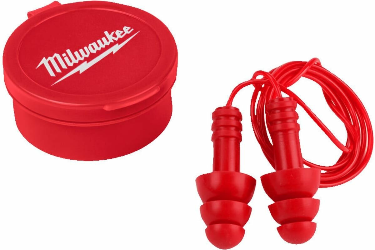 Изображение Многоразовые беруши на шнурке Milwaukee 3 пары