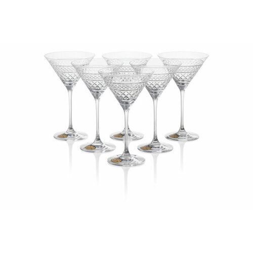 Набор бокалов для коктейля Cristal de Paris Король Георг 280 мл, 6 шт, хрусталь