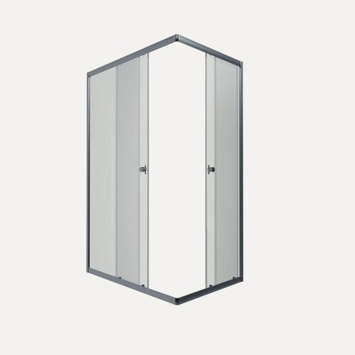 Изображение товара Душевой уголок Triton Вента-Хром (100х80) низкий поддон, стекло 4 мм прозрачное/профиль хром DK329