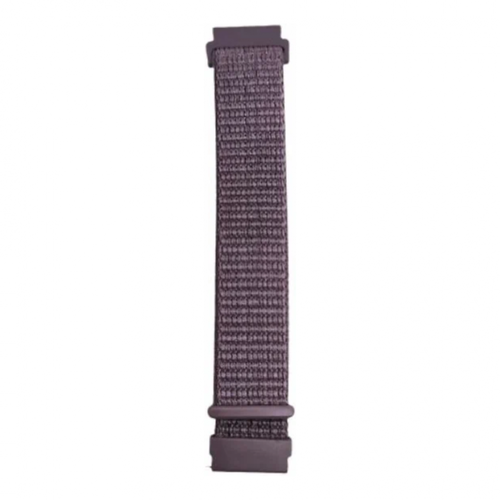 Универсальный нейлоновый Nylon ремешок 22 мм липучка для часов фиолетово-серый