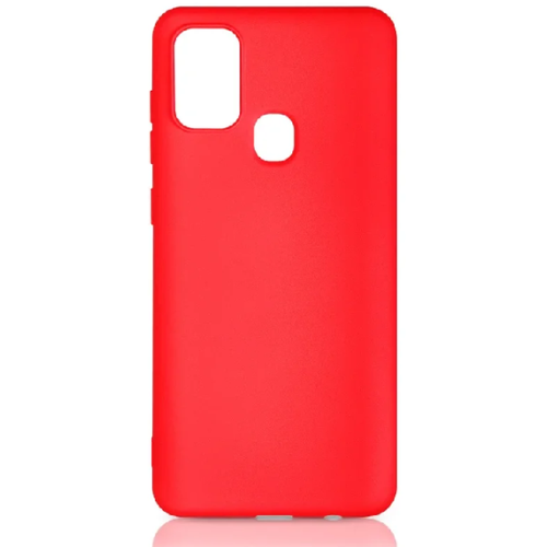 Силиконовый чехол с микрофиброй DF для Samsung Galaxy M21/M30s sOriginal-11 (red)