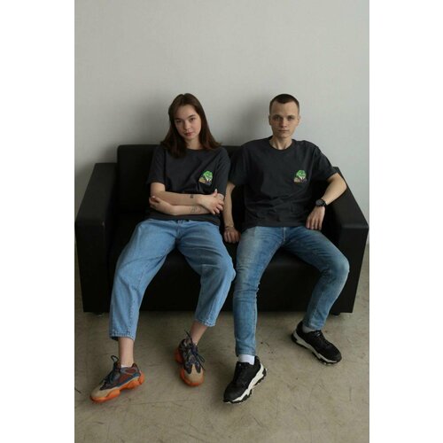 Футболка, размер 2XL, серый