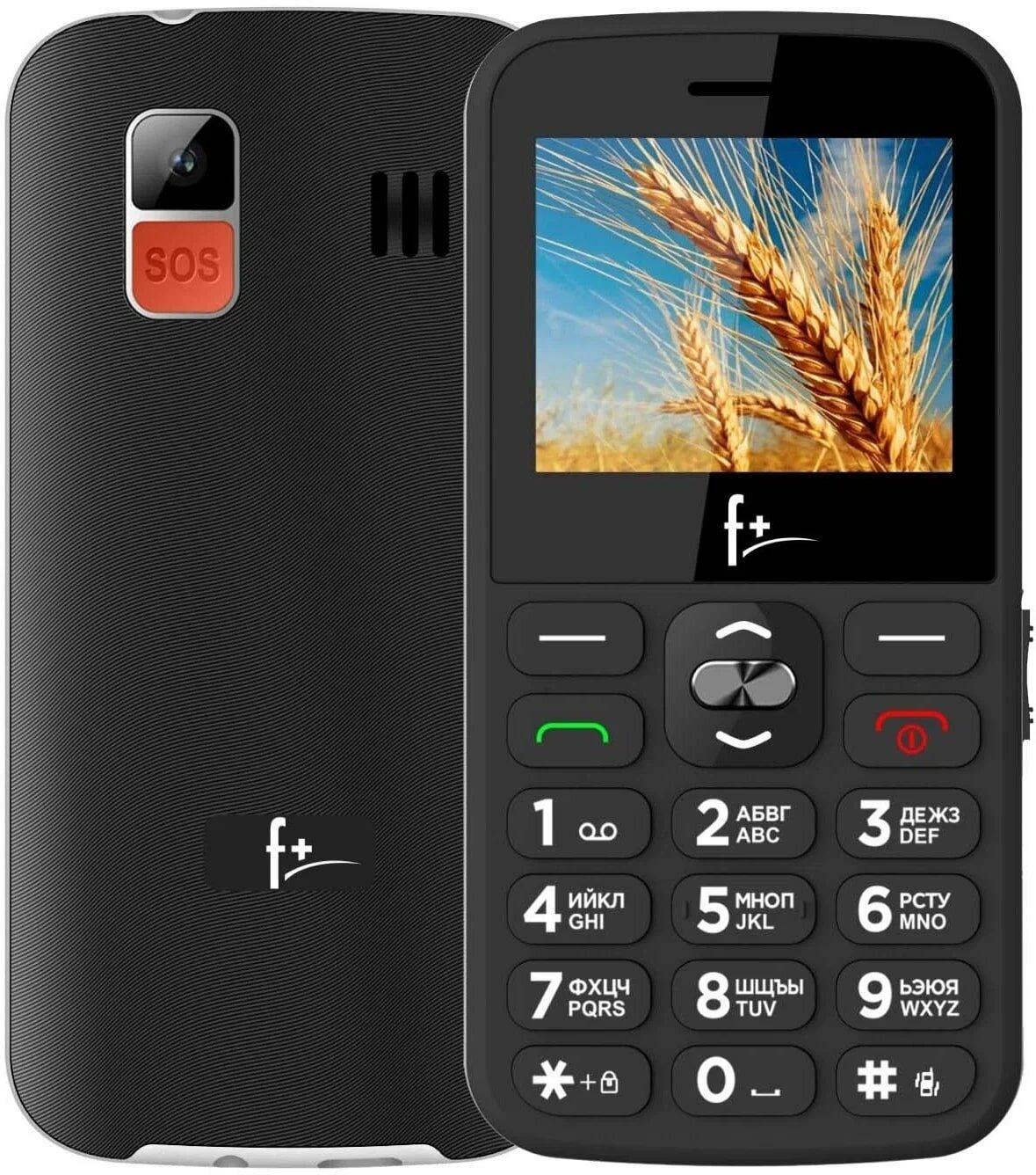 Телефон F+ Ezzy 5C, 2 micro SIM, черный