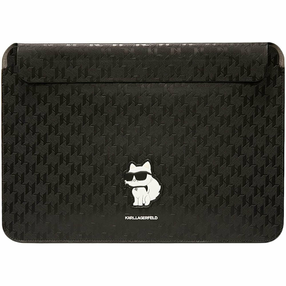 Чехол Karl Lagerfeld Saffiano Sleeve Monogram NFT Choupette, черный (KLCS14SAKHPCK)