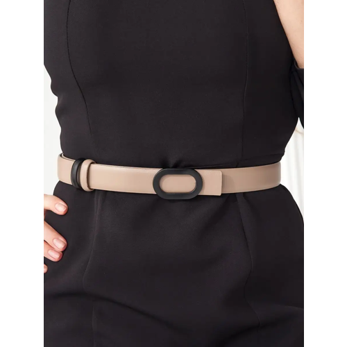 фото Ремень неушанка, размер 105, бежевый