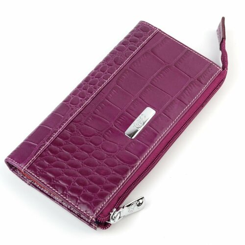 фото Кошелек sergio valentini, фактура тиснение, фиолетовый
