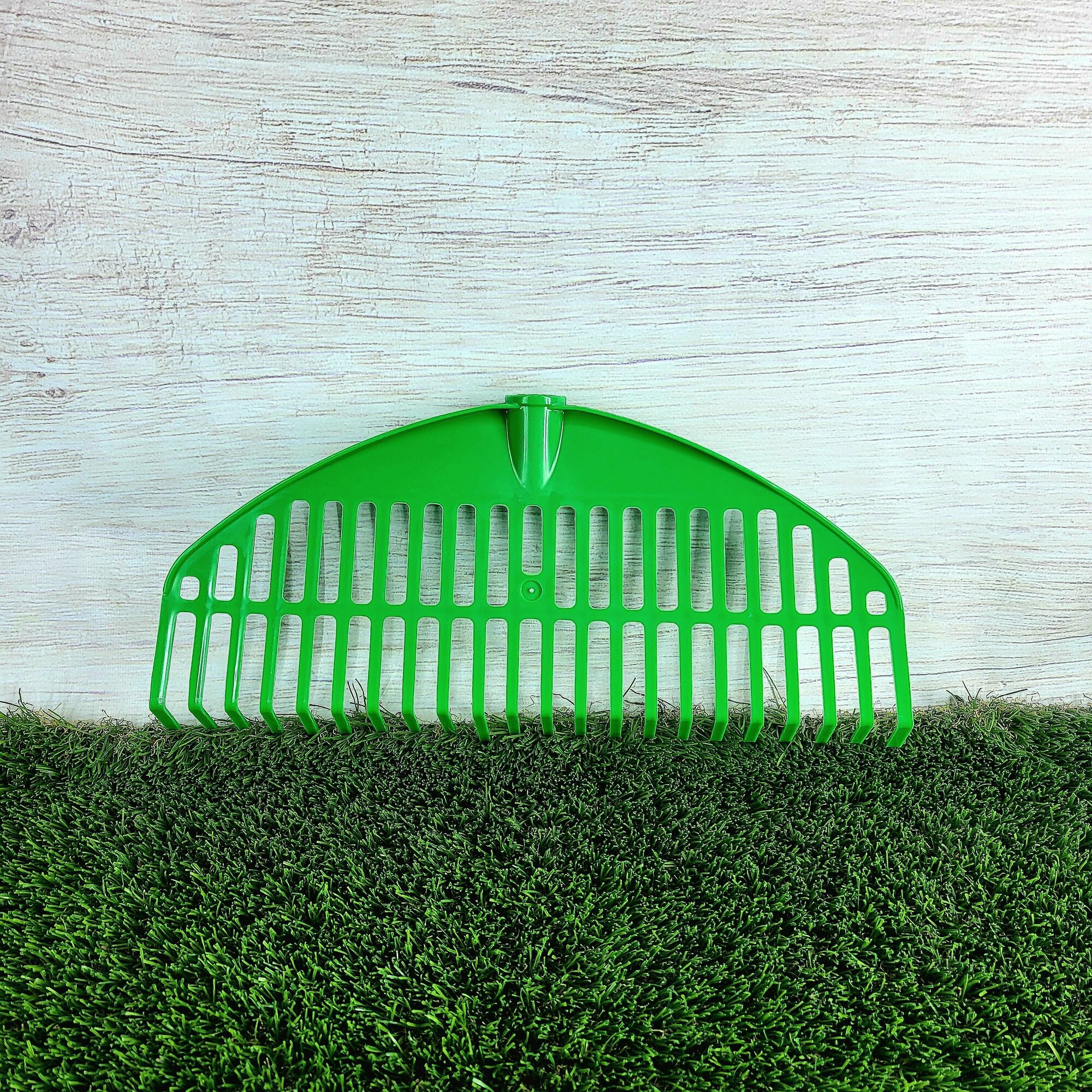 Грабли веерные садовые Гардения 22 зуба зеленые - фотография № 11