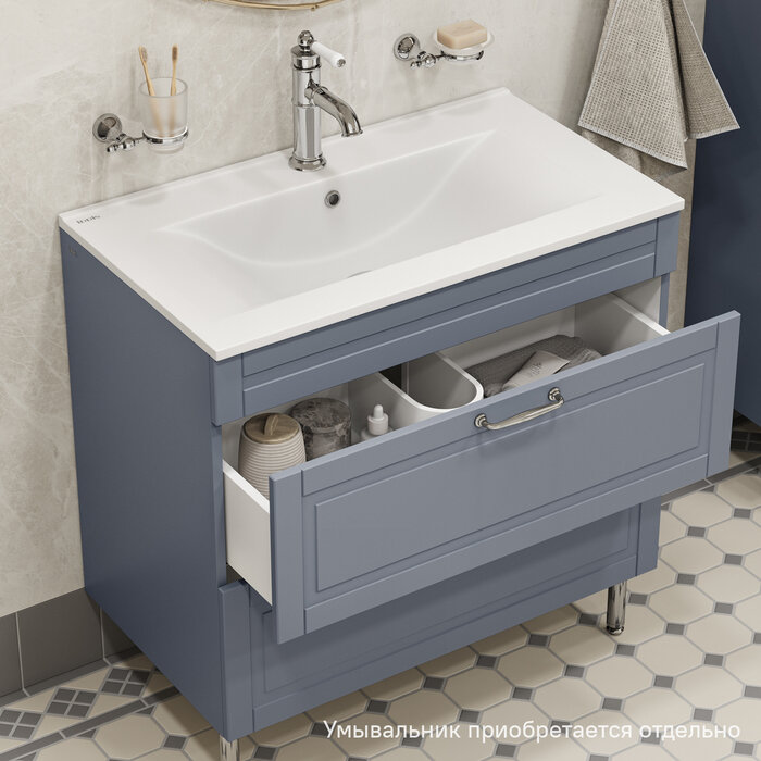 фото Тумба напольная IDDIS Oxford 100 см светло-серый OXF10L1i95 подходит умыв. 0131000i28