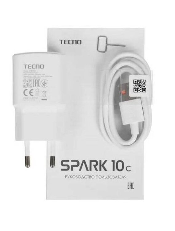 Смартфон Tecno Spark 10c 4/128Gb Meta Black - фото №10