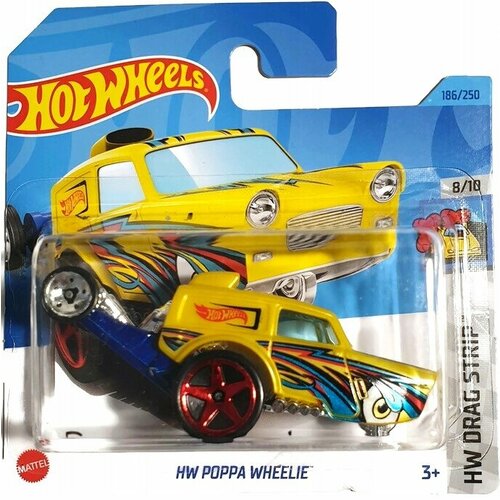 Машинка Hot Wheels 5785 (HW Drag Strip) HW Poppa Wheelie, HKH34-N521 машинка hot wheels 5785 hw hot trucks toon d 83 chevy silverado hkk57 n521