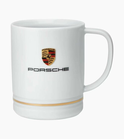 Большая кружка Porsche Crest Cup Large, White/Gold