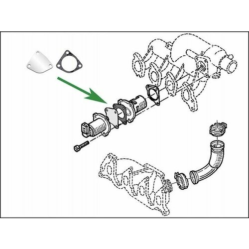 Заглушка EGR 19 dCi RENAULT Espace Kangoo Laguna Megane Trafic Master Scenic Clio 450₽