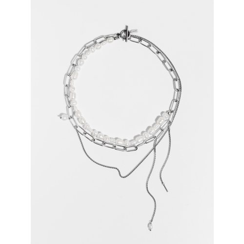 Колье РЕСУРС жемчуг культивированный длина 39 см белыйсерый 8075₽