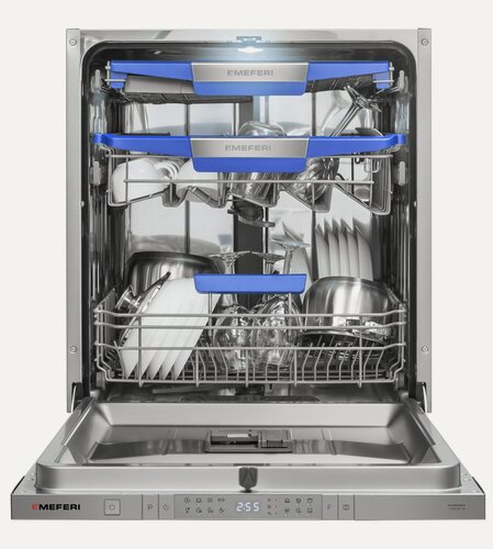 Изображение товара Посудомоечная машина встраиваемая с инвертором MEFERI MDW6083 COMFORT PLUS 60 см, 14комплектов, автооткрывание, аквастоп