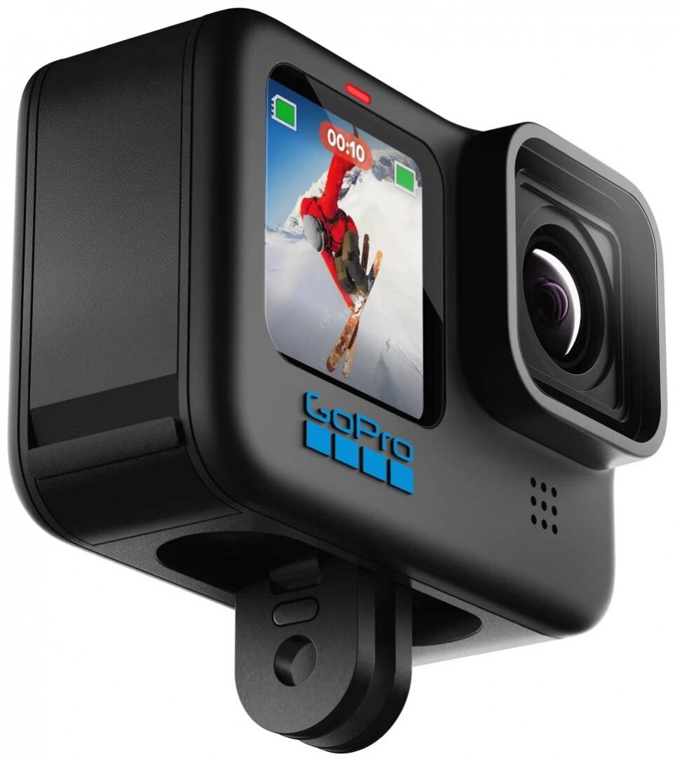 Экшн-камера GoPro HERO 10 с 5,3-кратным увеличением и 23,6-мегапиксельной матрицей
