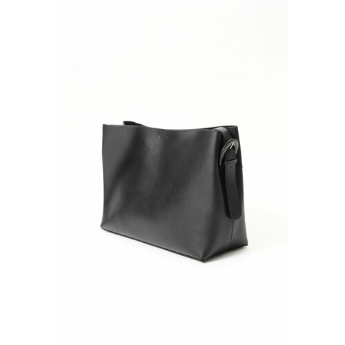 Сумка тоут Amirous, фактура матовая, гладкая, черная