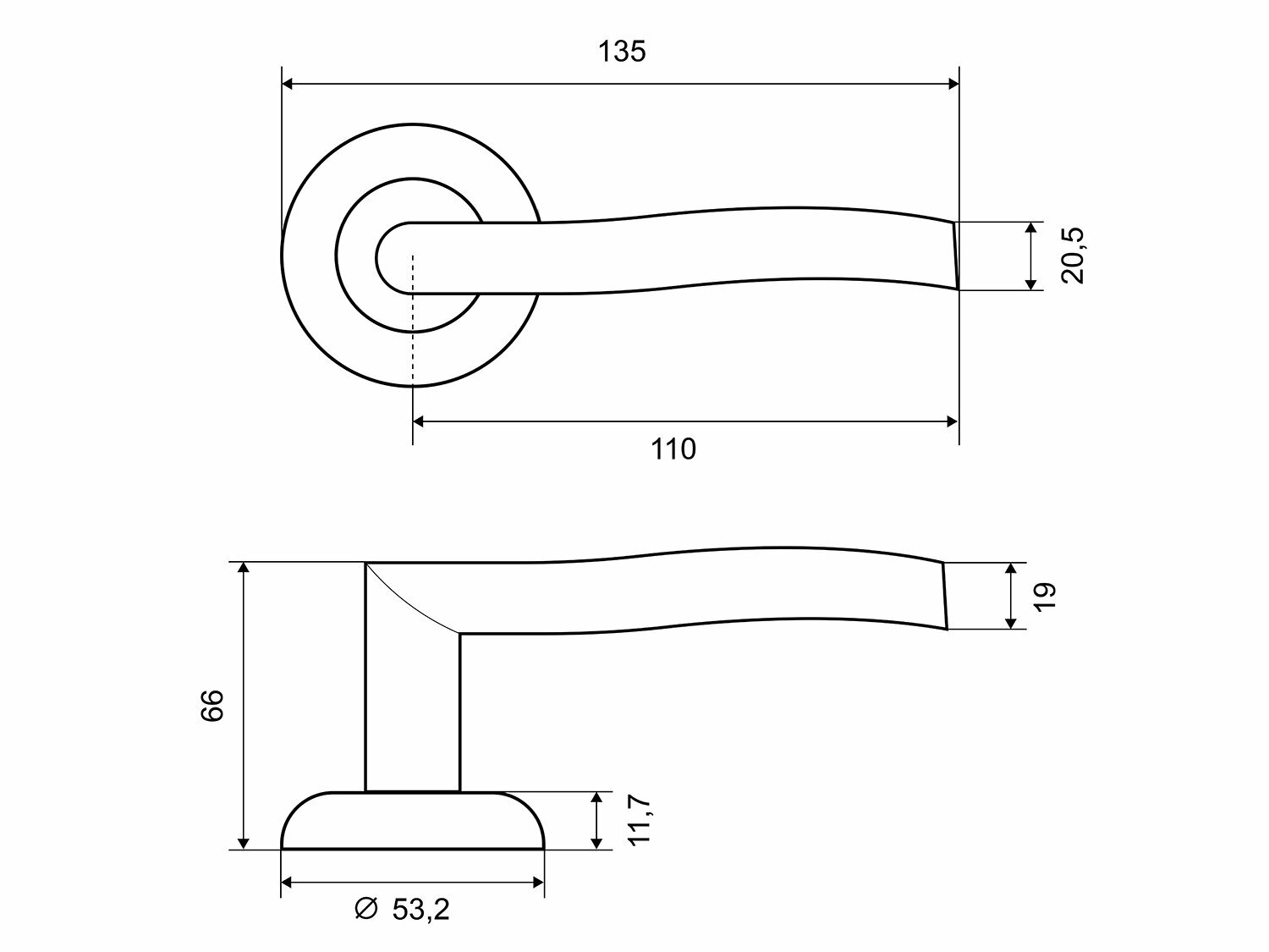 ФЗ ручка FZ 02 AB (20) — фото 1