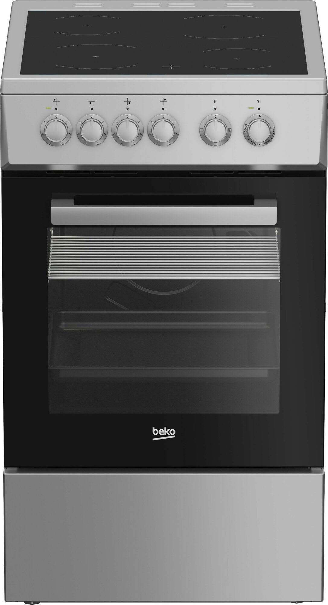 Электрическая плита Beko FSS57000S, 60 см, серебристый