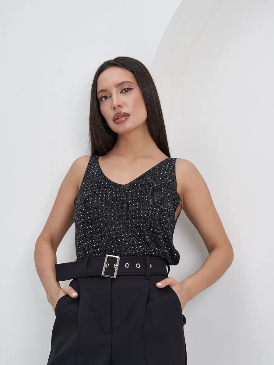 Топ INTELLI, размер ONE SIZE, черный