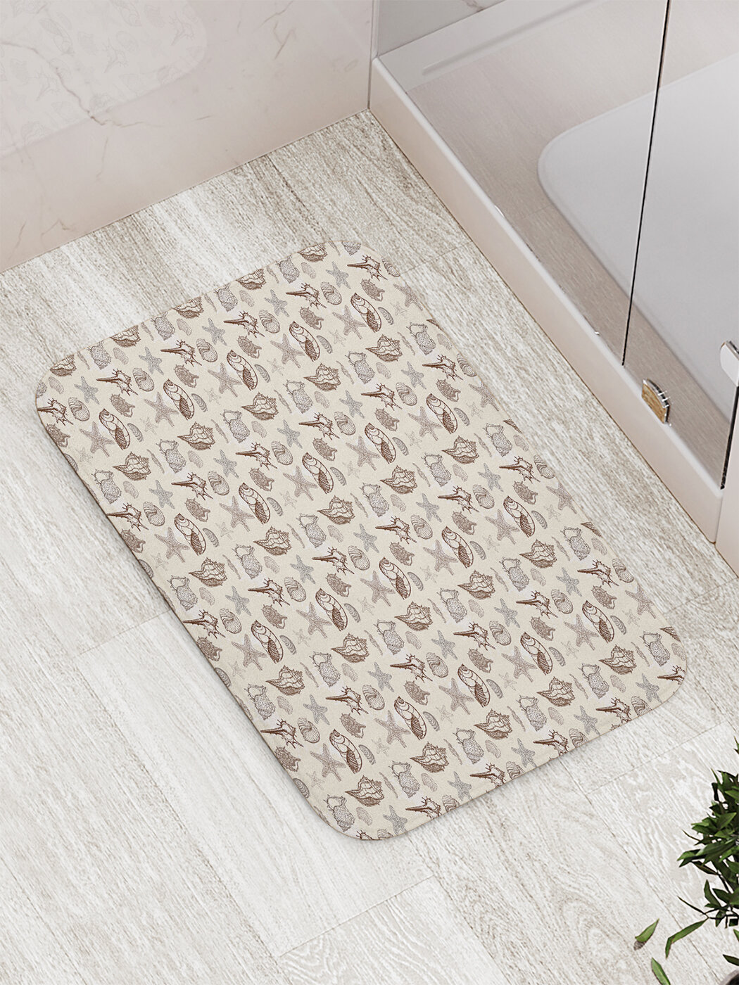 Коврик для ванной комнаты и туалета противоскользящий 