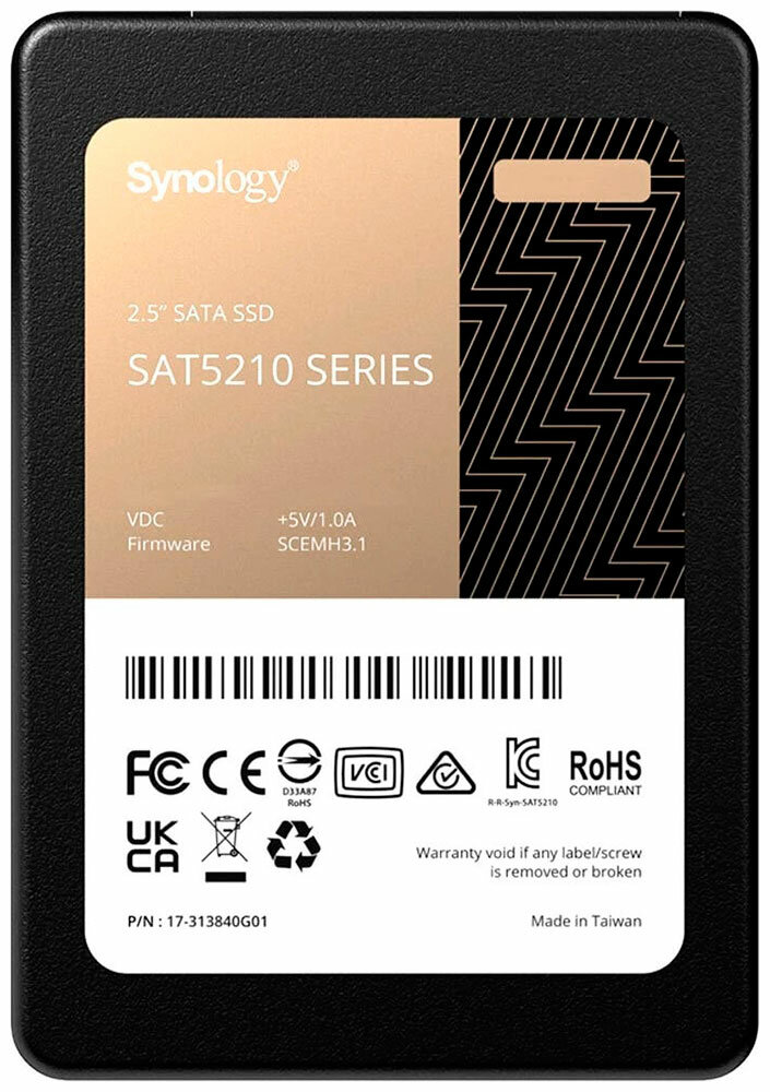 SSD накопитель Synology 2.5 480 Гб SATA III (SAT5210-480G)