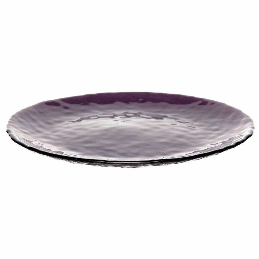 Набор тарелок Pasabach стекло 19см 4шт термостойкий цвет фиолетовый