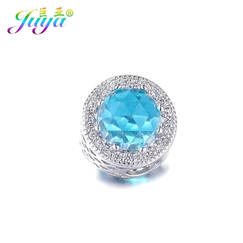 Бусина Juya с цирконием, медная, цвет As Picture