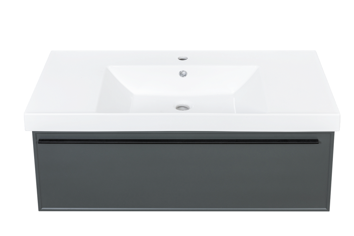 Тумба с раковиной LA FENICE Elba Grigio 100 серая