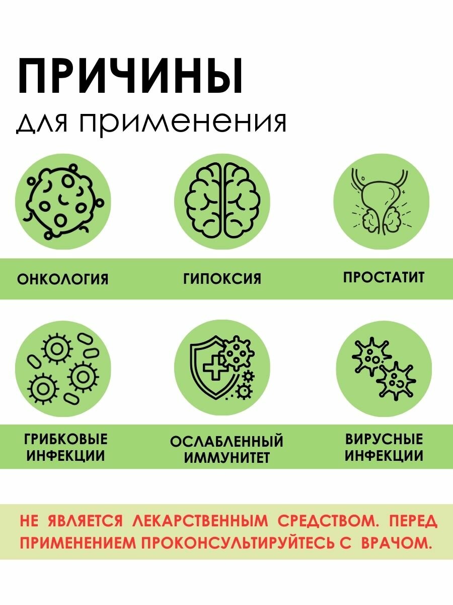 Изображение Гриб Рейши "Фито-Аптекарь" - мощный антиоксидант и иммуностимулятор, средняя фракция 150г