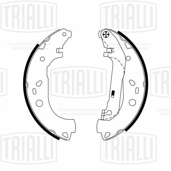 Колодки тормозные для автомобилей Ford Tourneo Connect (02-)/Transit Connect (02-) барабанные 229x57 TRIALLI - фото №5