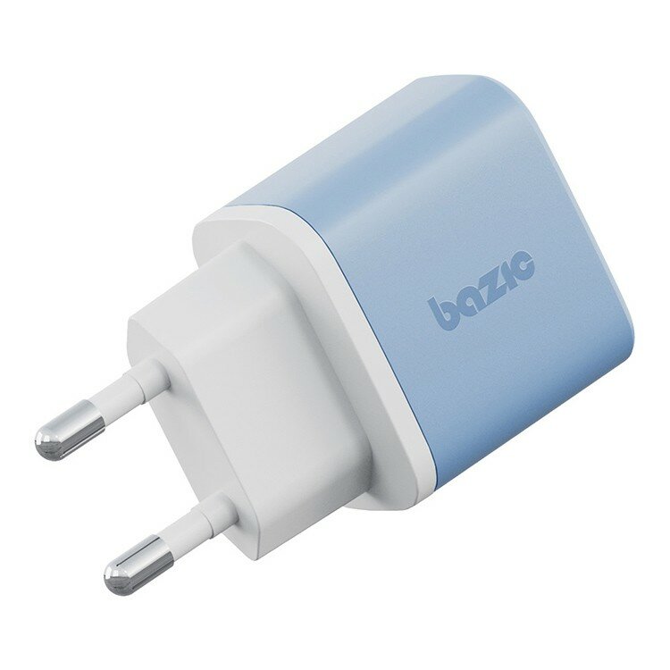 Сетевое зарядное Energea Bazic GoPort Velox Kit GaN35, USB-C+USB-A +кабель Weave USB-C to C 1.5m, Bubblegum — фото 1