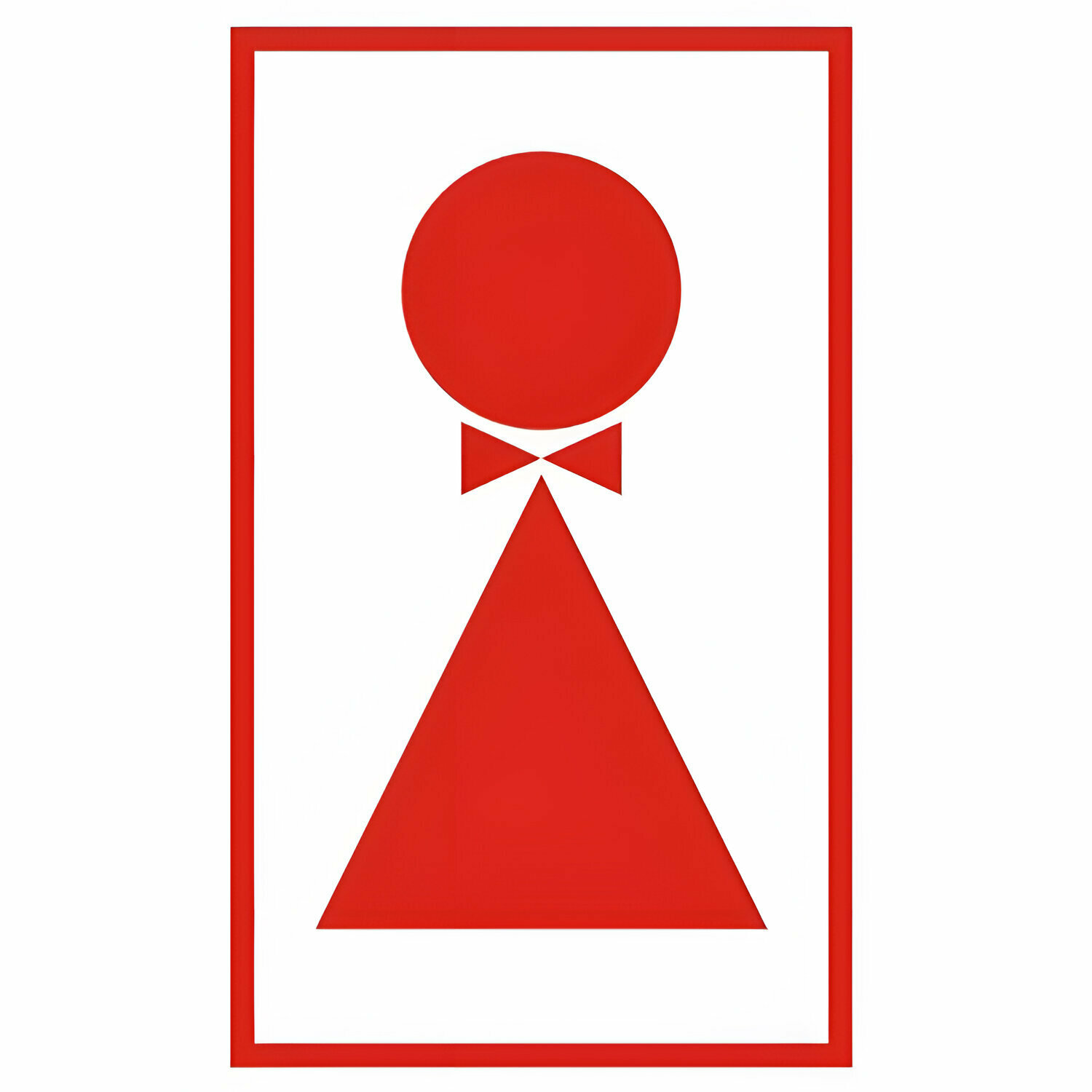 Знак вспомогательный "Туалет женский", прямоугольник, 120х190 мм, самоклейка, 610041/В 38