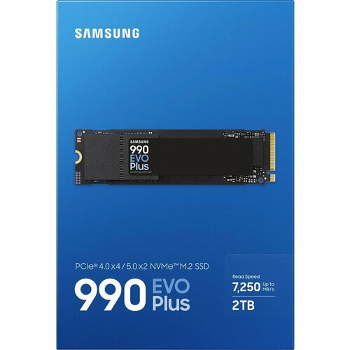 SSD диск Samsung 990 EVO Plus 2Tb M2 2280 PCI-E 40 MZ-V9S2T0BW 18280₽