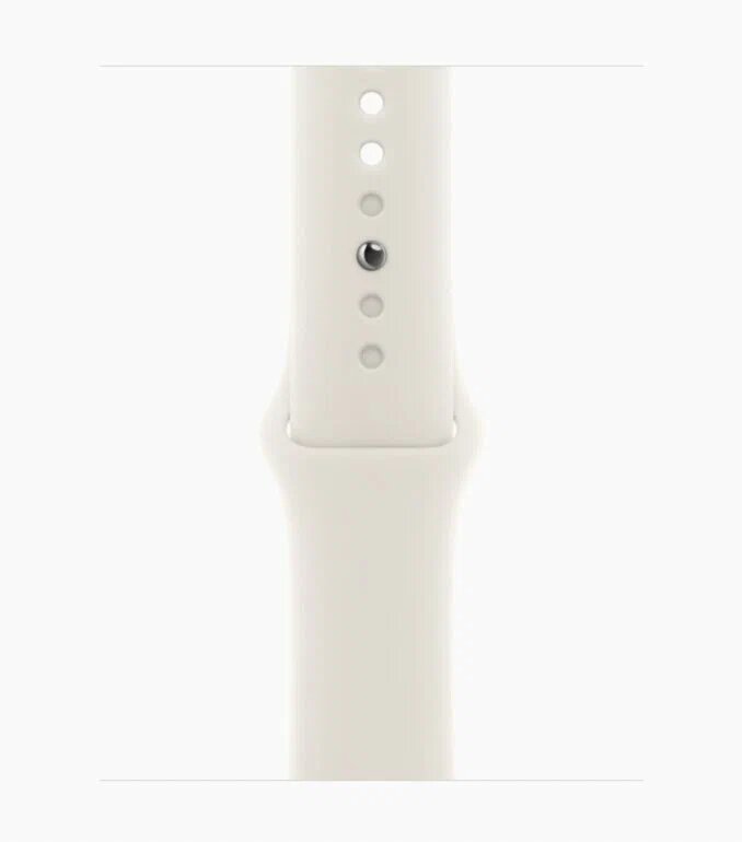 Умные часы Apple Watch SE, GPS, мониторинг здоровья, золотистый корпус, бежевый ремешок — фото 1