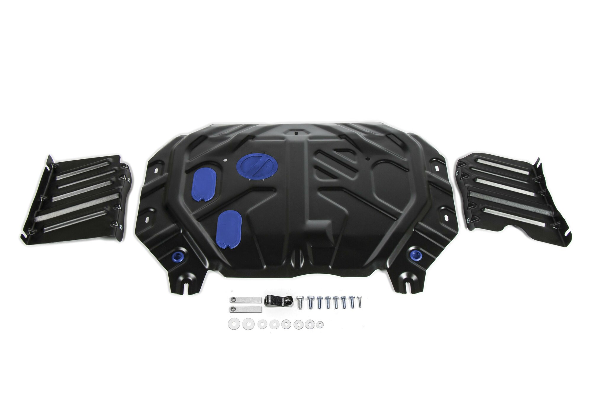 Защита картера и КПП Rival для Kia Soul II АКПП 2014-2019 штампованная сталь 1.5 мм с крепежом 111.2845.1