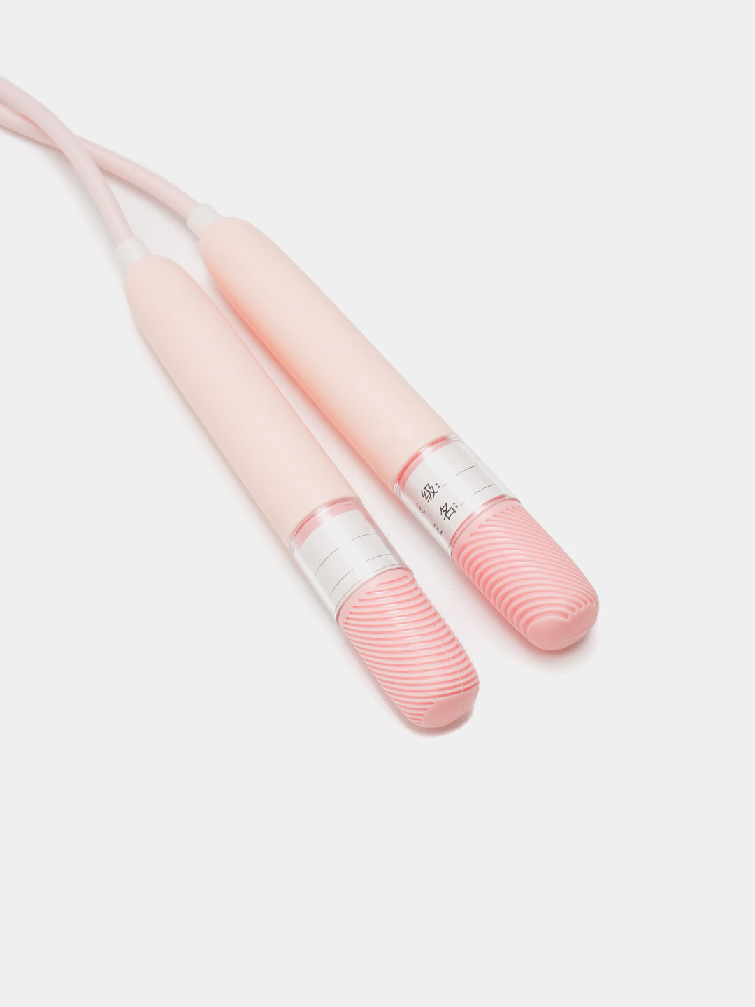 Скакалка General Fitness, сердечник из стальной проволоки, регулировка длины, кремовая — фото 1