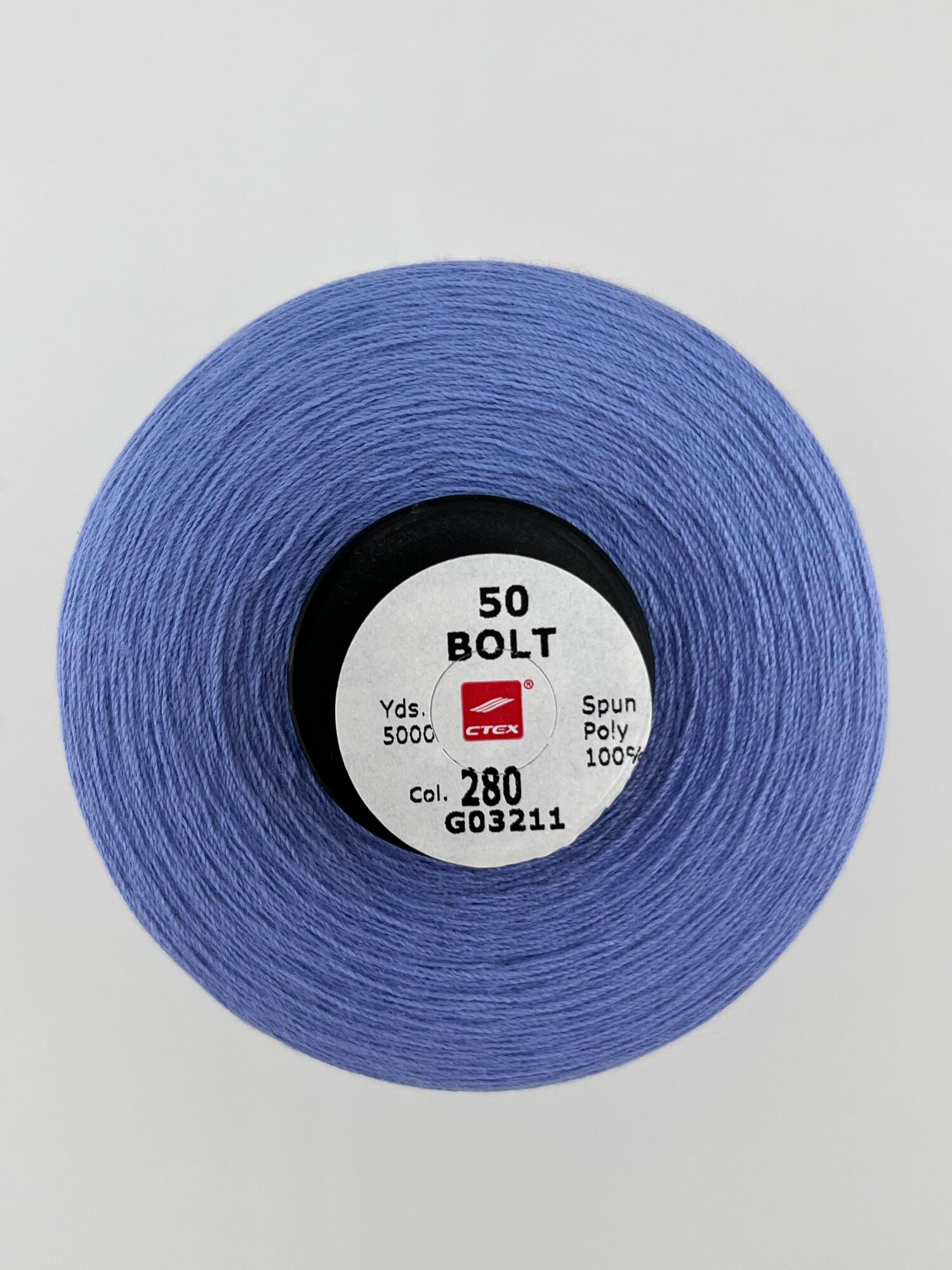 Нитки для шитья 20/2, 5000 ярдов, сиреневые — фото 1