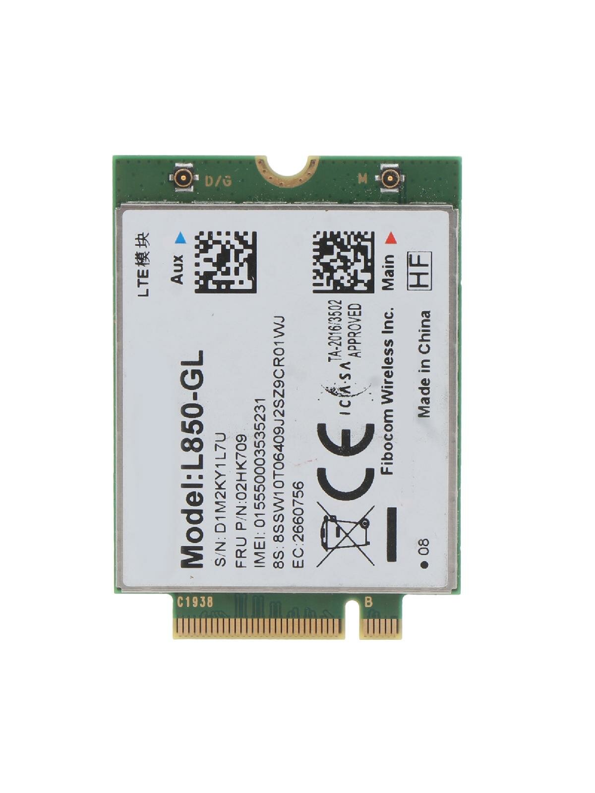 Fibocom L850-GL M.2 Card 01AX792 4GLTE Wireless Module for X1 Carbon 7th 8th 2019 2020 02HK709