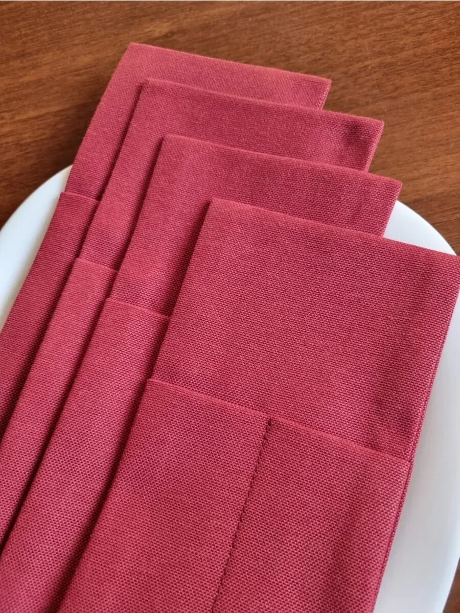 Элегантные конверты для сервировки с вишней, 4 шт.